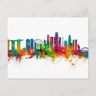 Singapore Skyline Postcard
