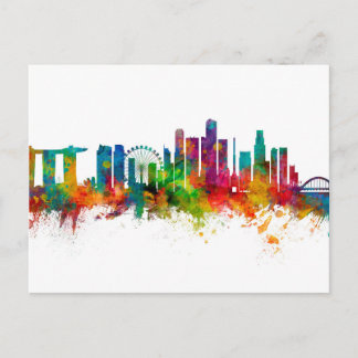 Singapore Skyline Postcard