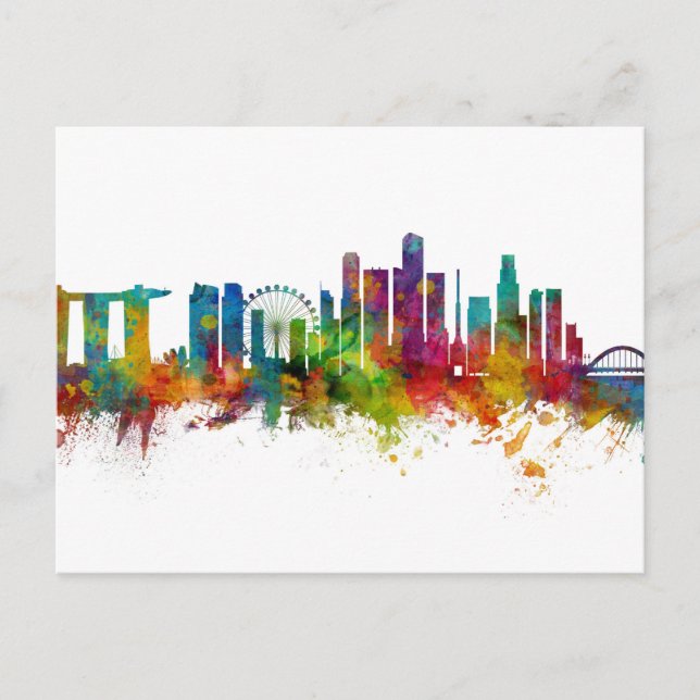 Singapore Skyline Postcard (Front)