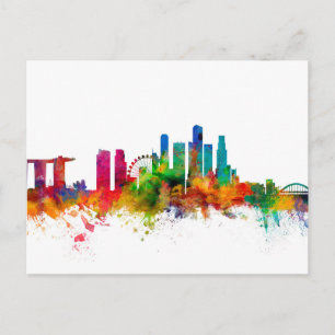 Singapore Skyline Postcard