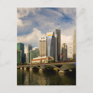 Singapore skyline postcard