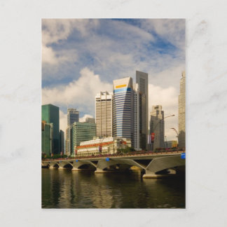 Singapore skyline postcard
