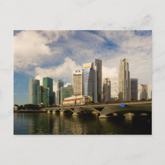 Singapore skyline postcard