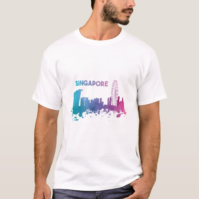 Singapore skyline T-Shirt (Front)