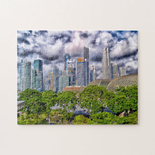 Singapore Skyscrapers . Jigsaw Puzzle (Horizontal)
