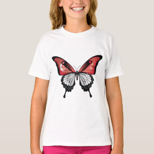 Singapore Swallowtail Butterfly Flag T-Shirt