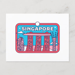 Singapore Travel Souvenir Postcard