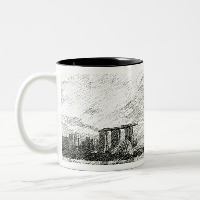 Singapore Views B&W Two-Tone Coffee Mug (Left)