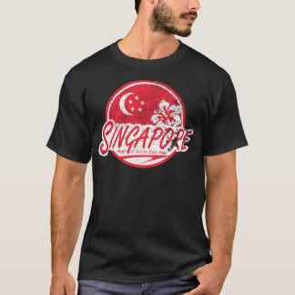 Singapore - Vintage Travel (Distressed) T-Shirt