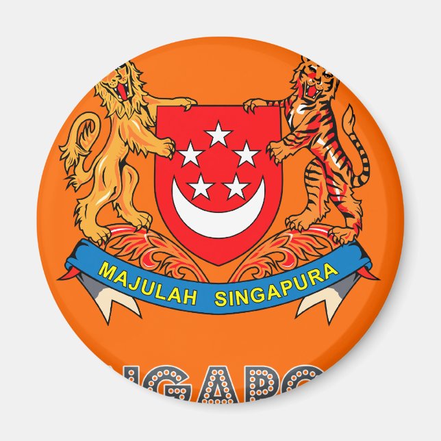 Singaporean Emblem Magnet (Front)