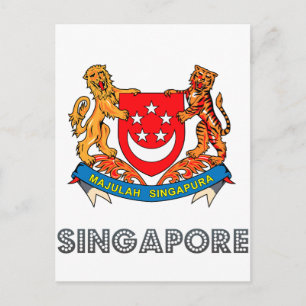 Singaporean Emblem Postcard