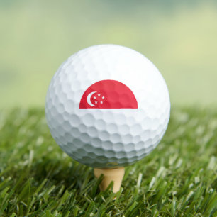 Singaporean Flag, Flag of Singapore Golf Balls