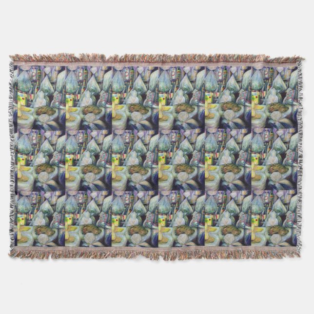 Singapore's Sundried Flavours Throw Blanket (Front)