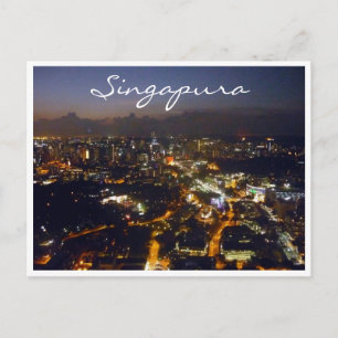 singapura lights postcard