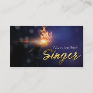 Singer Business card