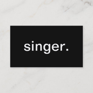 Singer Business Card