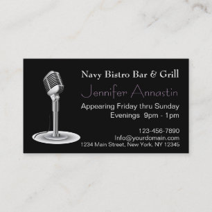 Singer Business Card