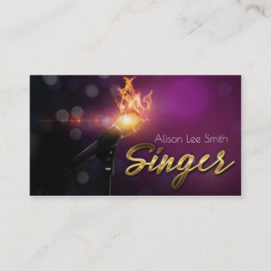 Singer Business card