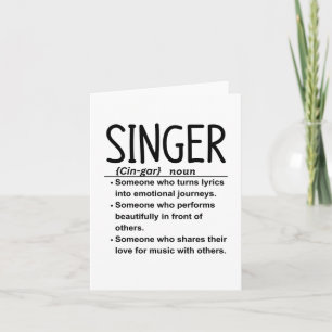 Singer Card