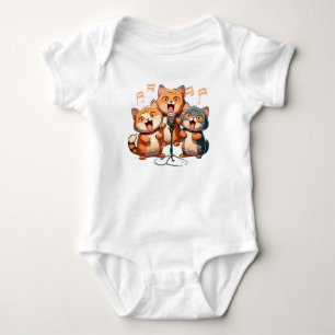 Singer Cats Baby Bodysuit