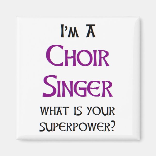 singer choir magnet (Front)