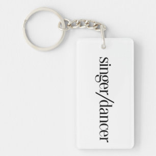 Singer Dancer Performer Key Ring