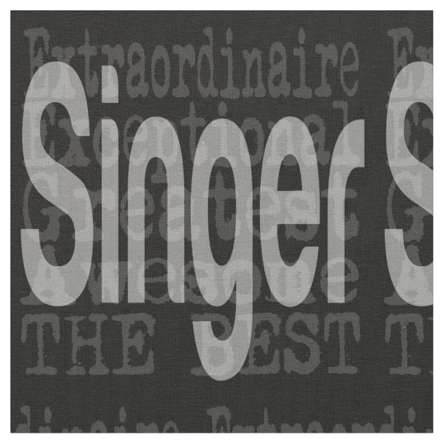 Singer Extraordinaire Fabric (Close Up)