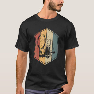 Singer Gifts Vintage Studio Microphone Music Lover T-Shirt