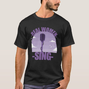 Singer Girls Microphone Singing T-Shirt