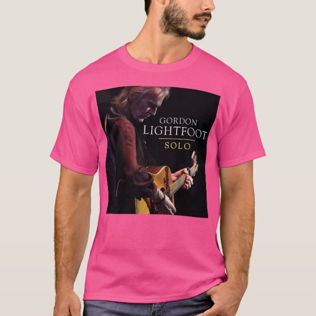 Singer Gordon Lightfoot Solo Album T-Shirt (Front)