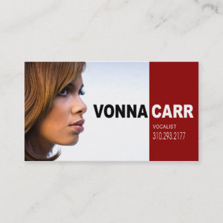 Singer Headshot for Vocalist Musician Business Card