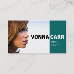 Singer Headshot for Vocalist Musician Business Card