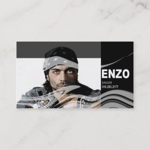 Singer Headshot for Vocalist Musician Business Card