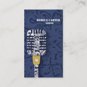 Singer Karaoke Player Music Artist Card Chorus