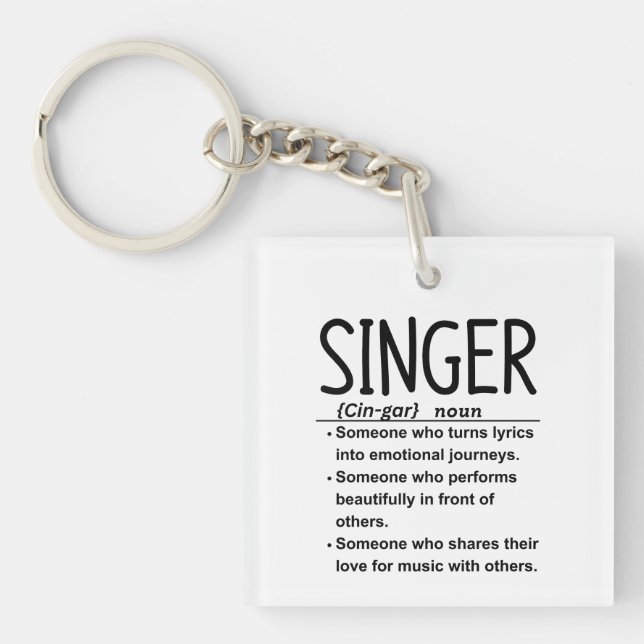 Singer Key Ring (Front)