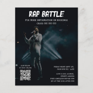 Singer Musician Music Hip Hop Photo Promotional Flyer