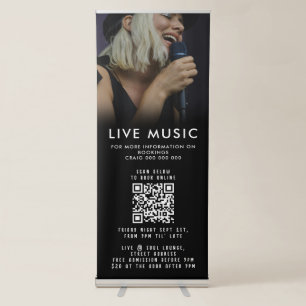 Singer Musician Music Photo Promotional Event Retractable Banner