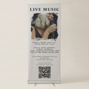 Singer Musician Music Photo Promotional Event Retractable Banner