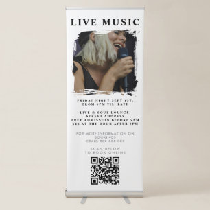Singer Musician Music Photo Promotional Event Retractable Banner