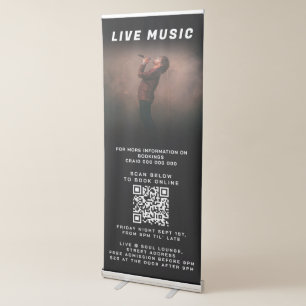 Singer Musician Music Photo Promotional Event Show Retractable Banner