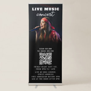 Singer Musician Music Promotional Event Concert Retractable Banner