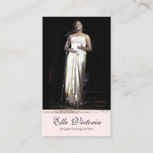 Singer Musician Photo Business Card