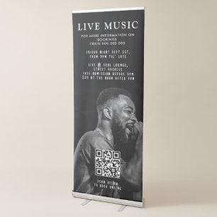 Singer Musician Photo Hip Hop Promotional Event Retractable Banner