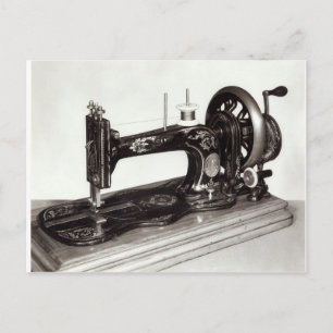 Singer 'New Family' sewing machine, 1865 Postcard