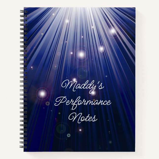 Singer or Actor  Notebook (Front)