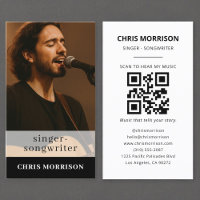 Singer Songwriter Music QR Code Photo