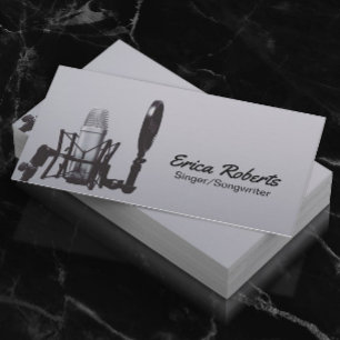 Singer Songwriter Vocalist Voice Teacher Music Business Card