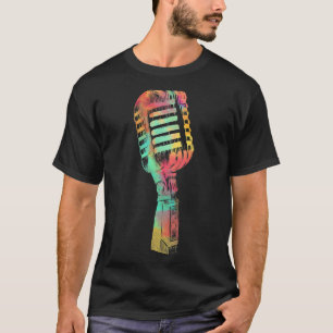 Singer Vocalist  Men Women Colourful Studio Microp T-Shirt
