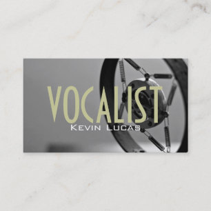 Singer, Vocalist, Solo, Performance Entertainment Business Card