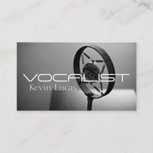 Singer, Vocalist, Solo, Performance Entertainment Business Card
